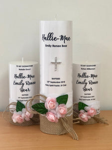 Baptism Candle Set